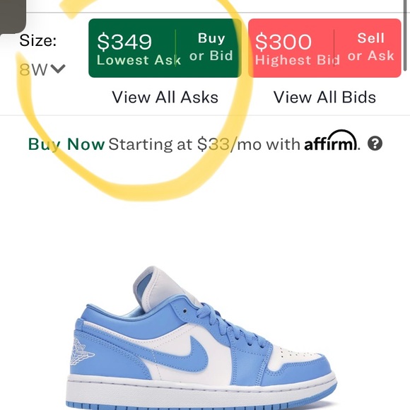 WOMENS UNC RETRO 1 LOW DS - Picture 6 of 7